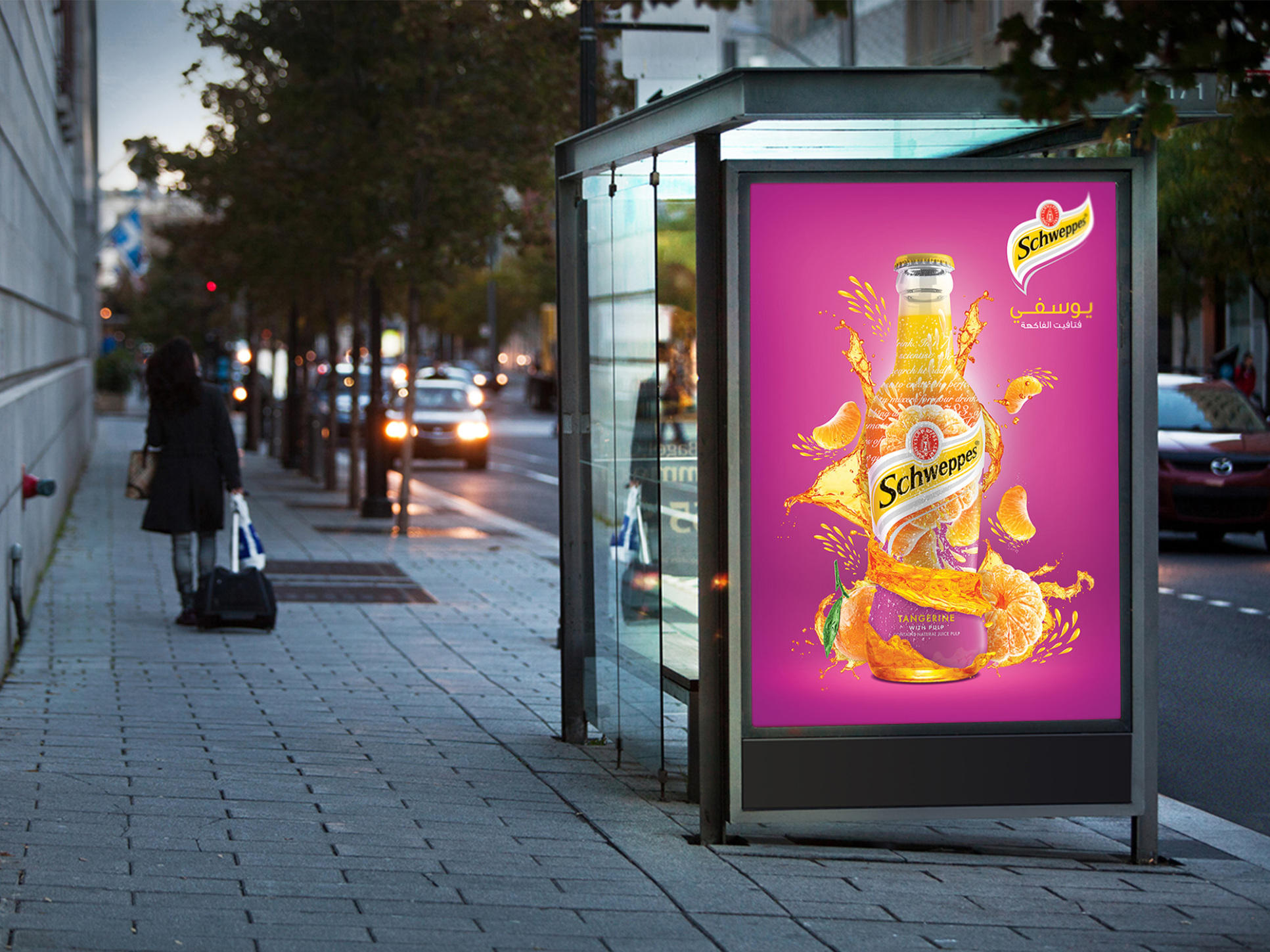 bus stop led poster display