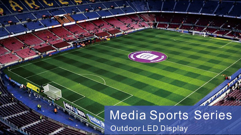 outdoor perimeter led display in stadium