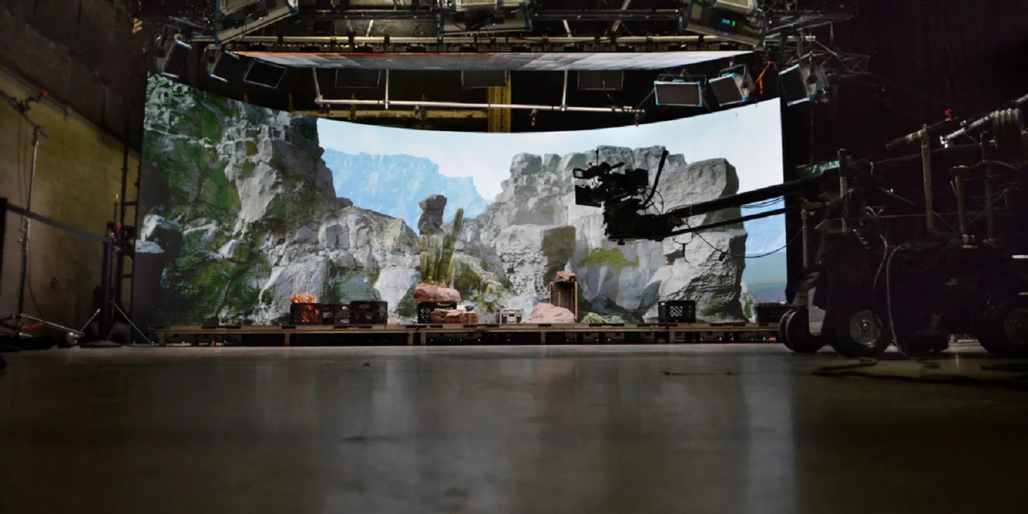 XR Technology virtual production led wall XR LED Wall in filming