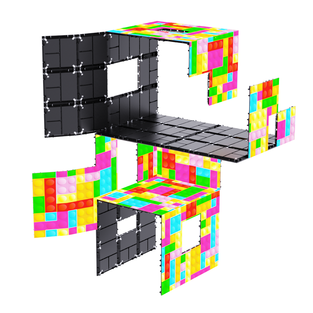 led wall smart led cube -tetris series