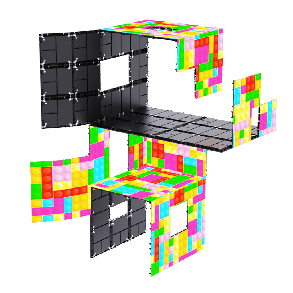 led wall cube led wall smart led cube -tetris series