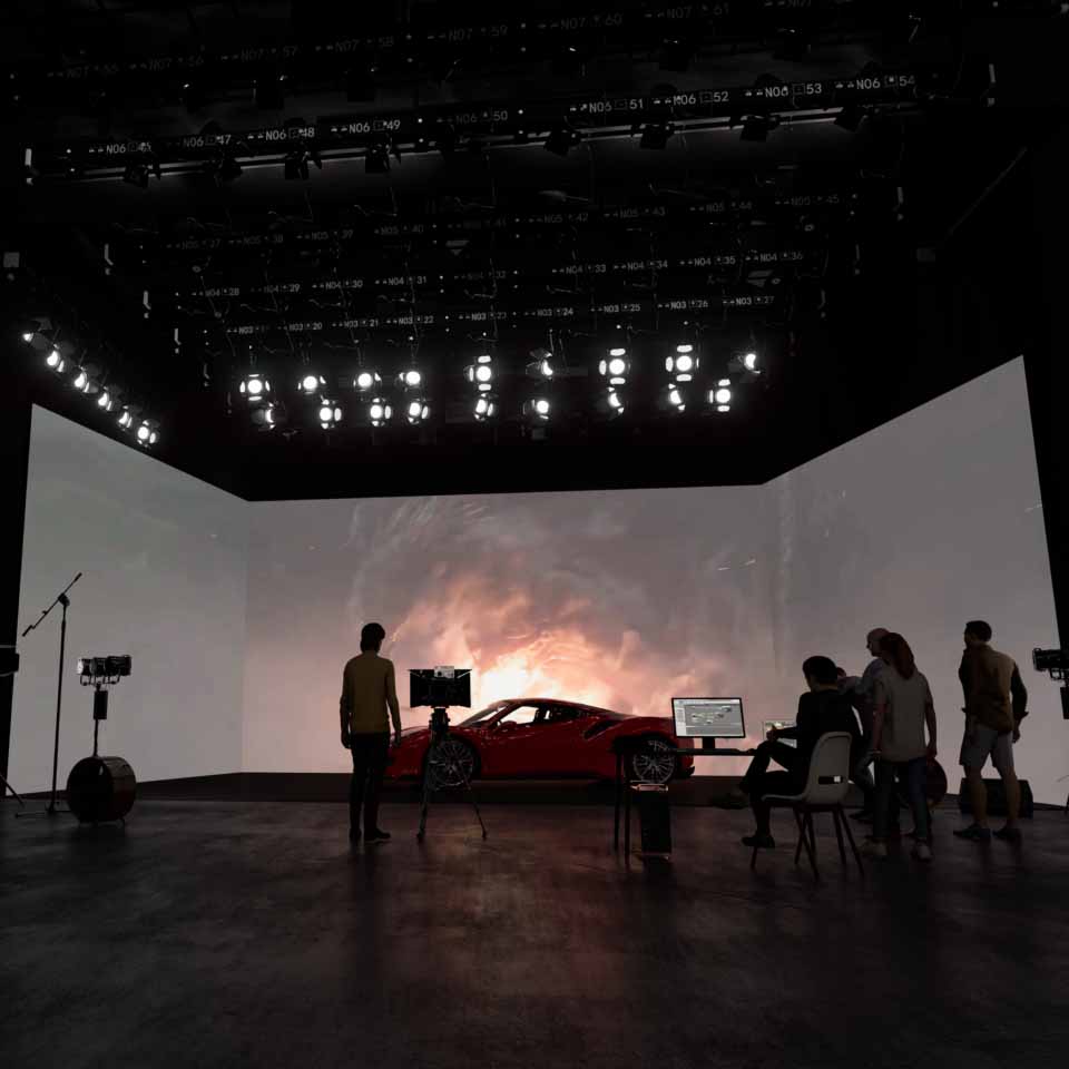 led virtual production stage