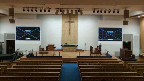 St. Andres Church LED wall, Singapore St. Andres Church LED wall, Singapore